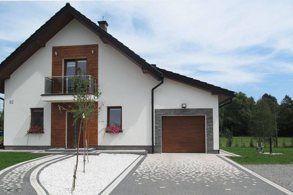 Двухэтажный дом из теплоблоков