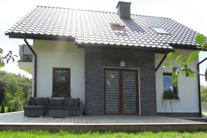 Двухэтажный дом из теплоблоков