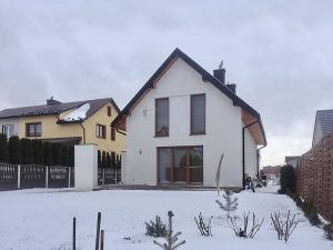 Дом из газобетона на монолитной плите