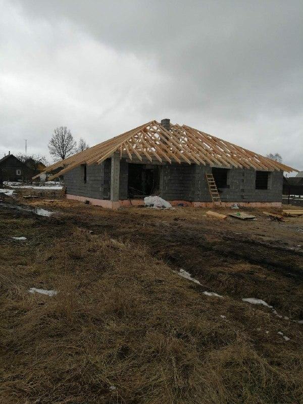 Одноэтажный дом на ленточном фундаменте