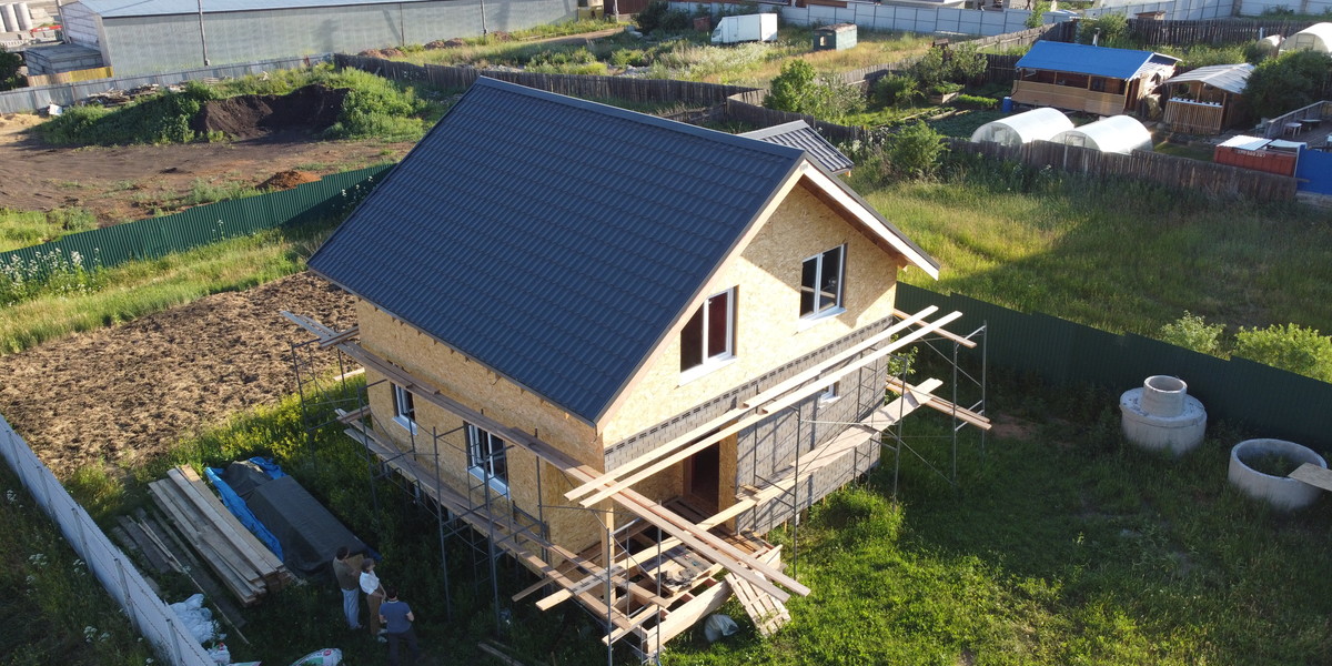 Дом из СИП-панелей в СНТ