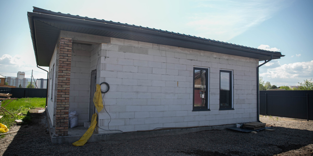 Типовой дом из газобетона Практик