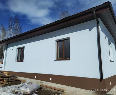 Просторный дом из газобетона три спальни с террасой