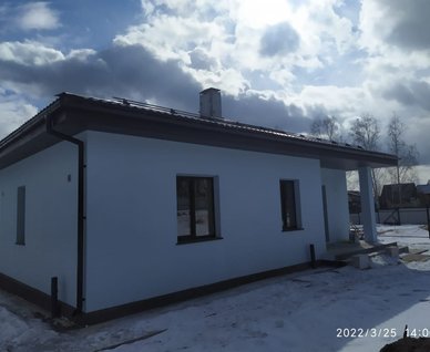 Просторный дом из газобетона три спальни с террасой