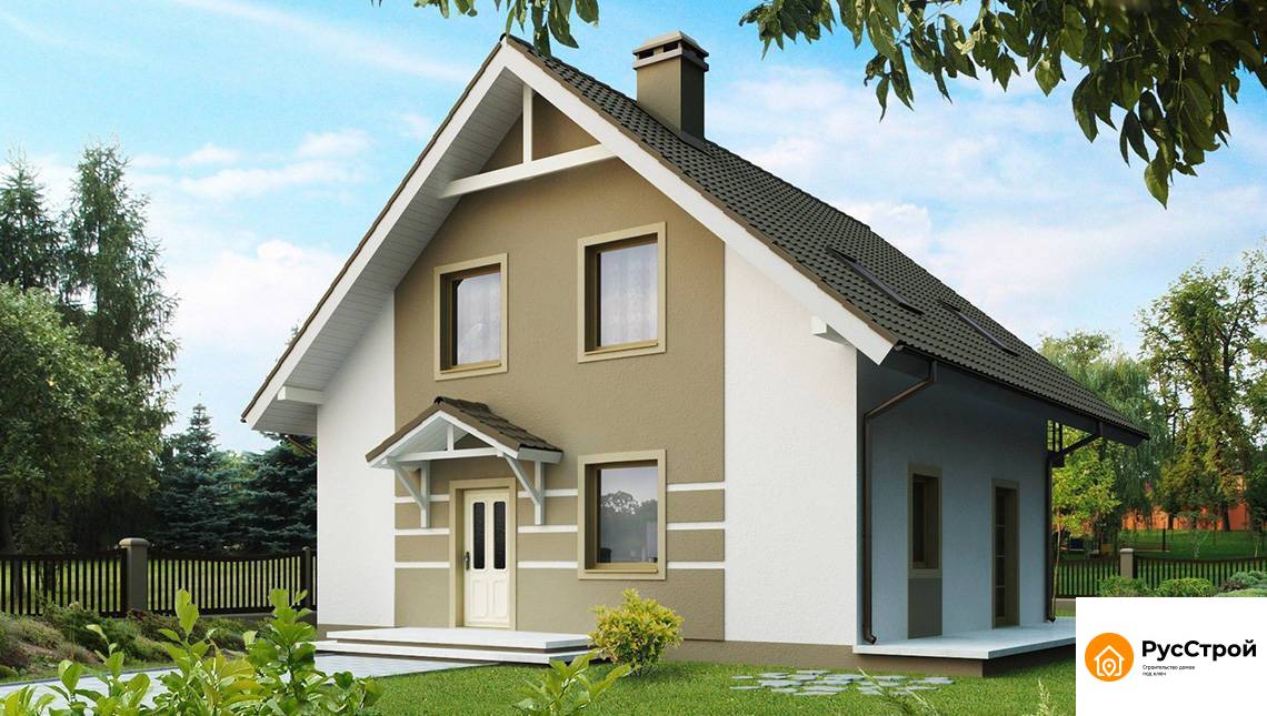 Стильный коттедж с жилой мансардой SD-200