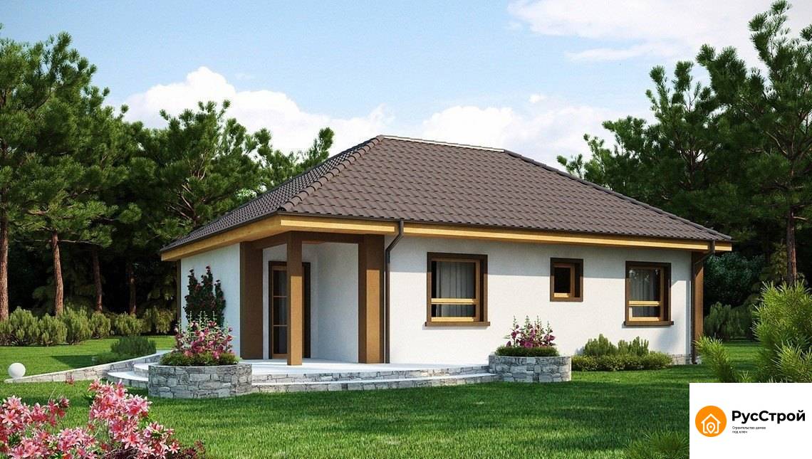 Небольшой одноэтажный дом с тремя спальнями PD-101