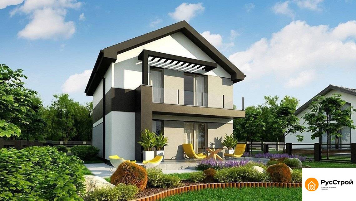 Двухэтажный коттедж с балконом SD-161