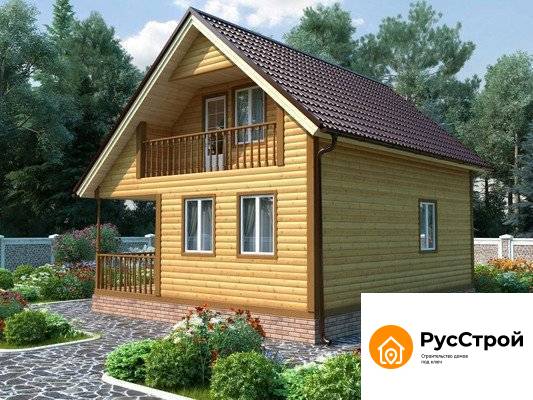 Двухэтажный дом с балконом SD-332