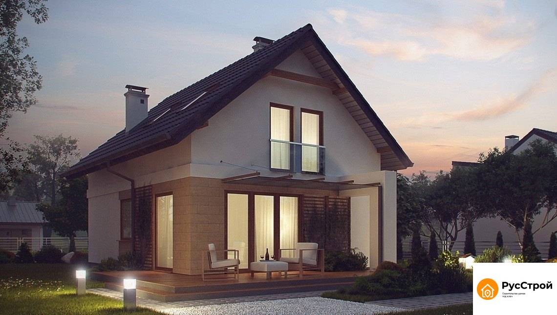 Малогабаритный коттедж для узкого участка SD-186