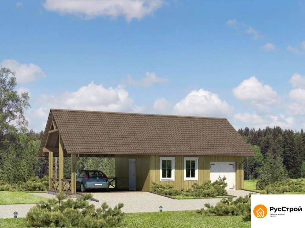 Двухэтажный дом с баней SD-252