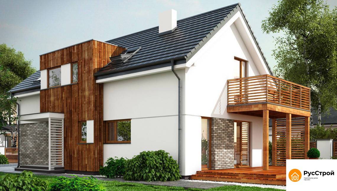 Современный жилой дом с гаражом и тремя спальнями SD-150