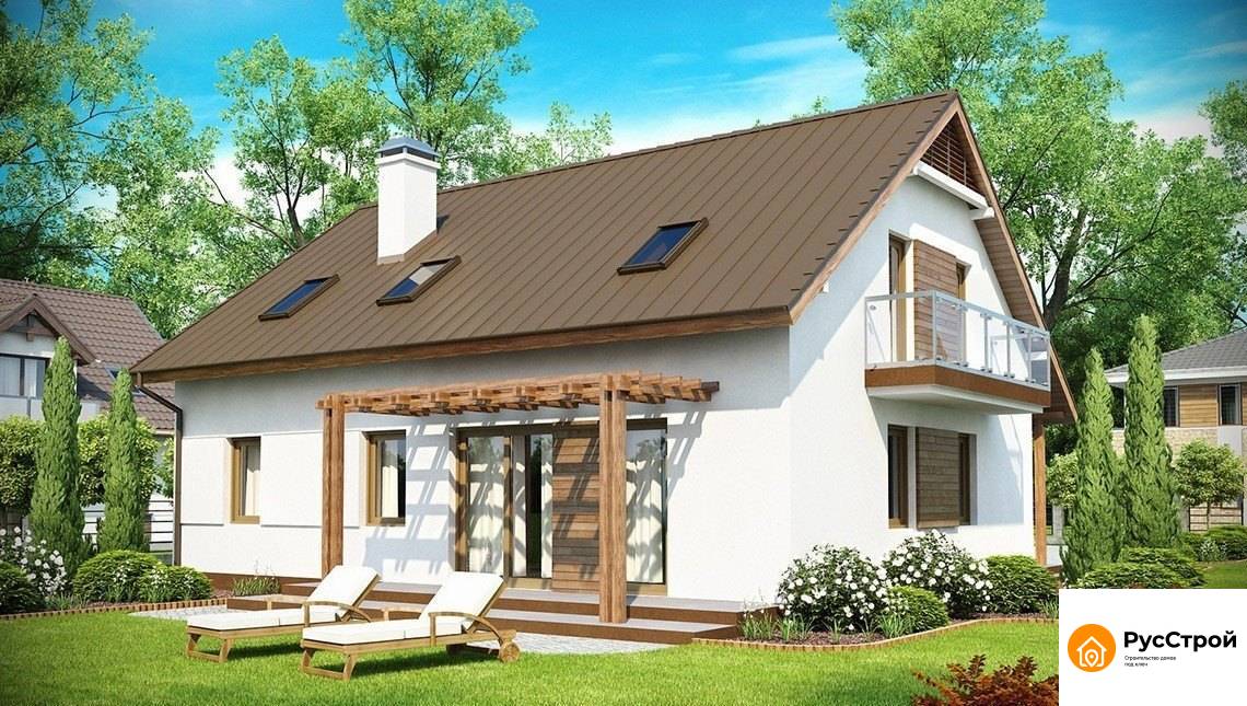 Мансардный дом с дополнительной спальней на первом этаже SD-009