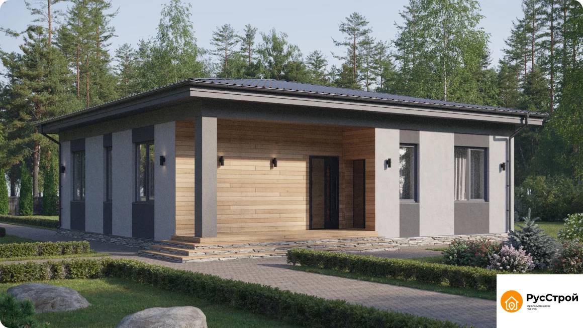 Дом из газобетона "Гавань"