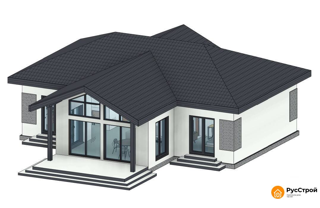 Дом одноэтажный 103м²