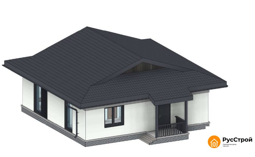 Дом одноэтажный из газобетона