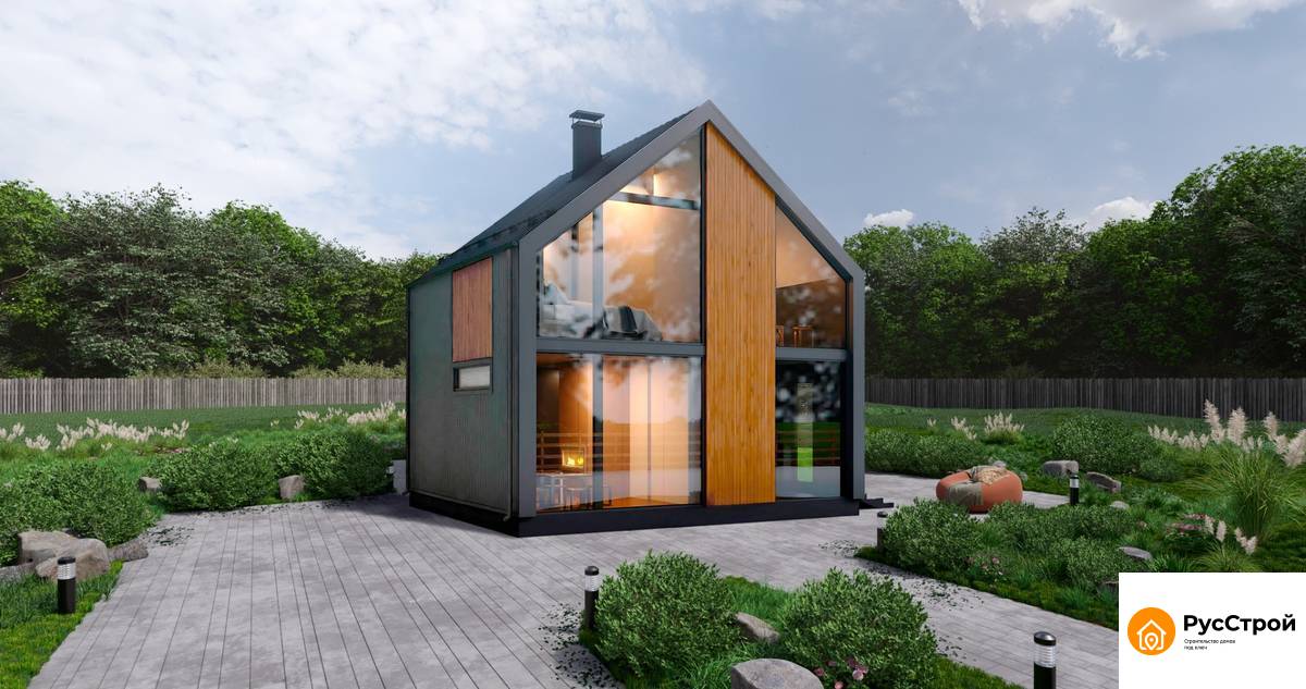 Дом каркасный серии "Барнэо" 