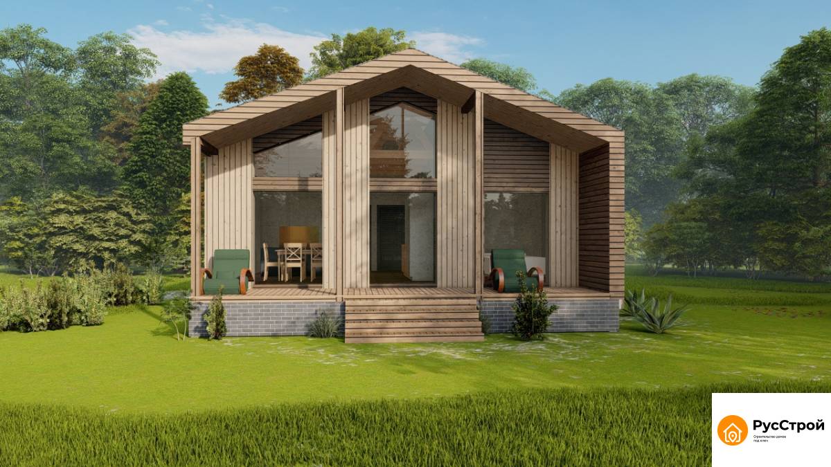 Дом каркасный серии "Барнe" 