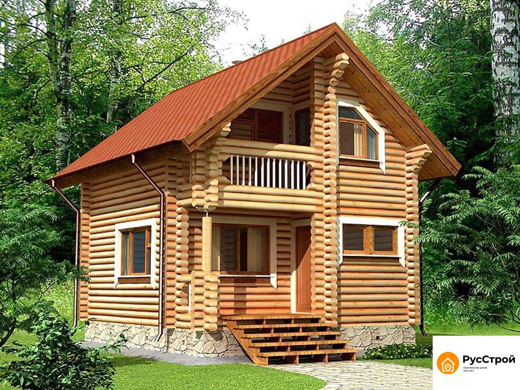 Небольшой двухэтажный дом с парной