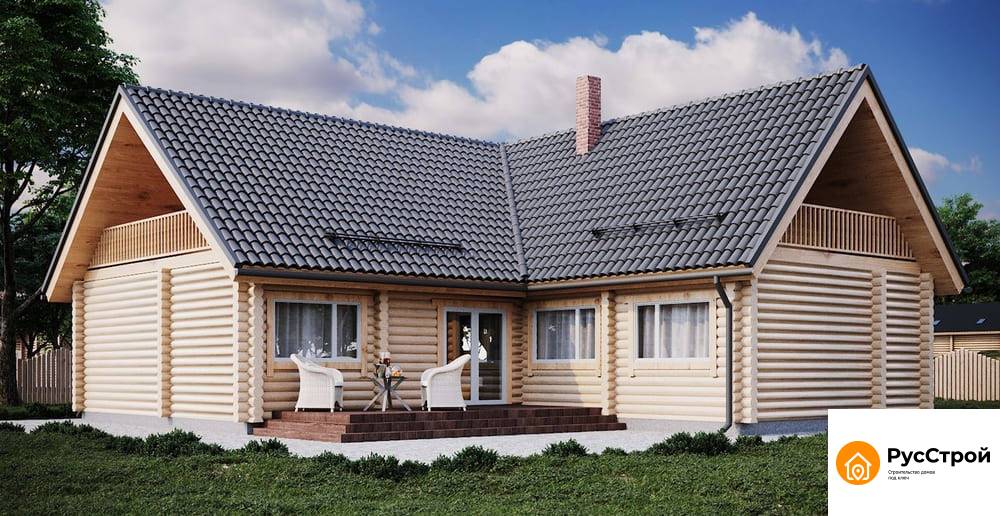 Угловой дом из бревна