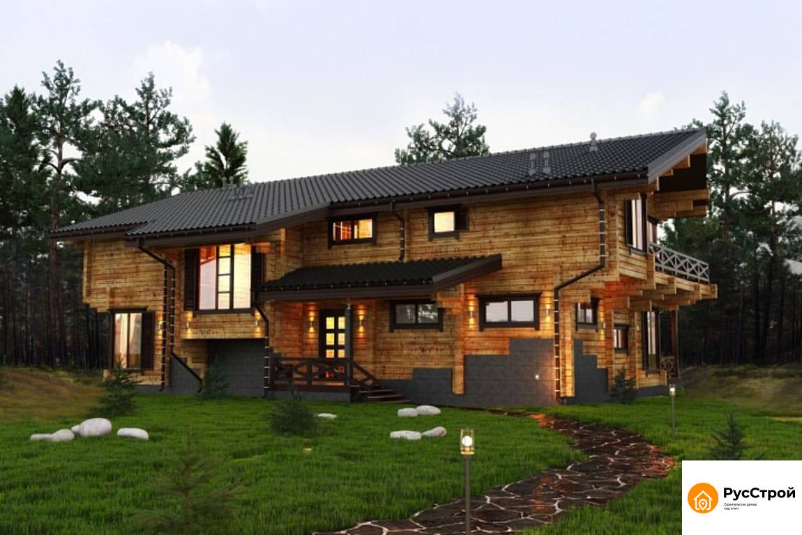 Шикарный дом из бруса
