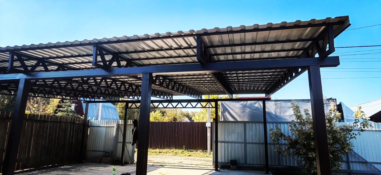 Навесы из профлиста в Сургуте